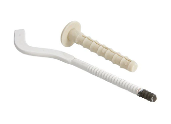 Кронштейн штыревой плоский с дюбелем для радиаторов 7х250мм, AV Engineering, арт.AVE1803000