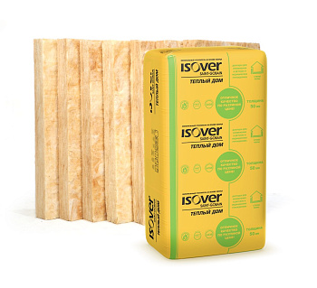 Плита ISOVER "Теплый дом" 50х610х1170/Y S=9,9918м2, V=0,5м3, плотность=14 кг/м3