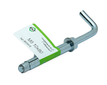 Анкерный болт Г-образный М8 10х80